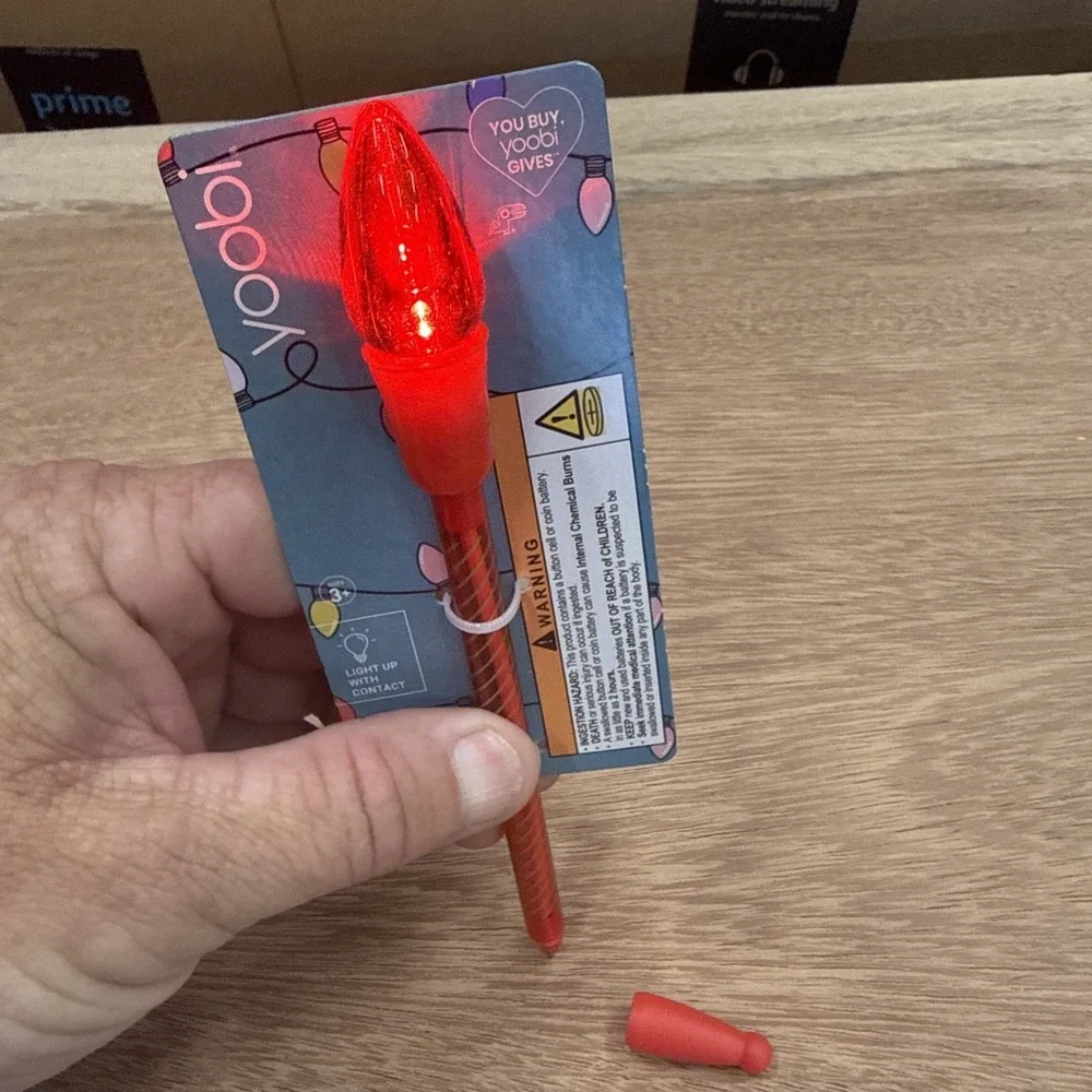 Christmas Holiday Pens Light Up Win In Use LED Light